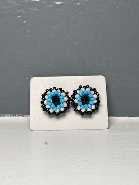 Huichol Beaded Stud Earrings